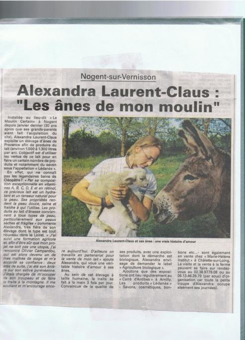 article Eclaireur du Gâtinais et du Centre. jeudi 4 juin 2009